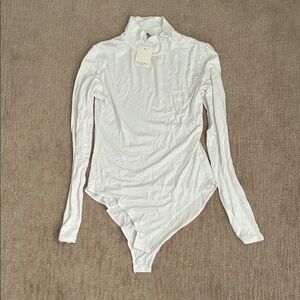 White Long Sleeve Bodysuit
